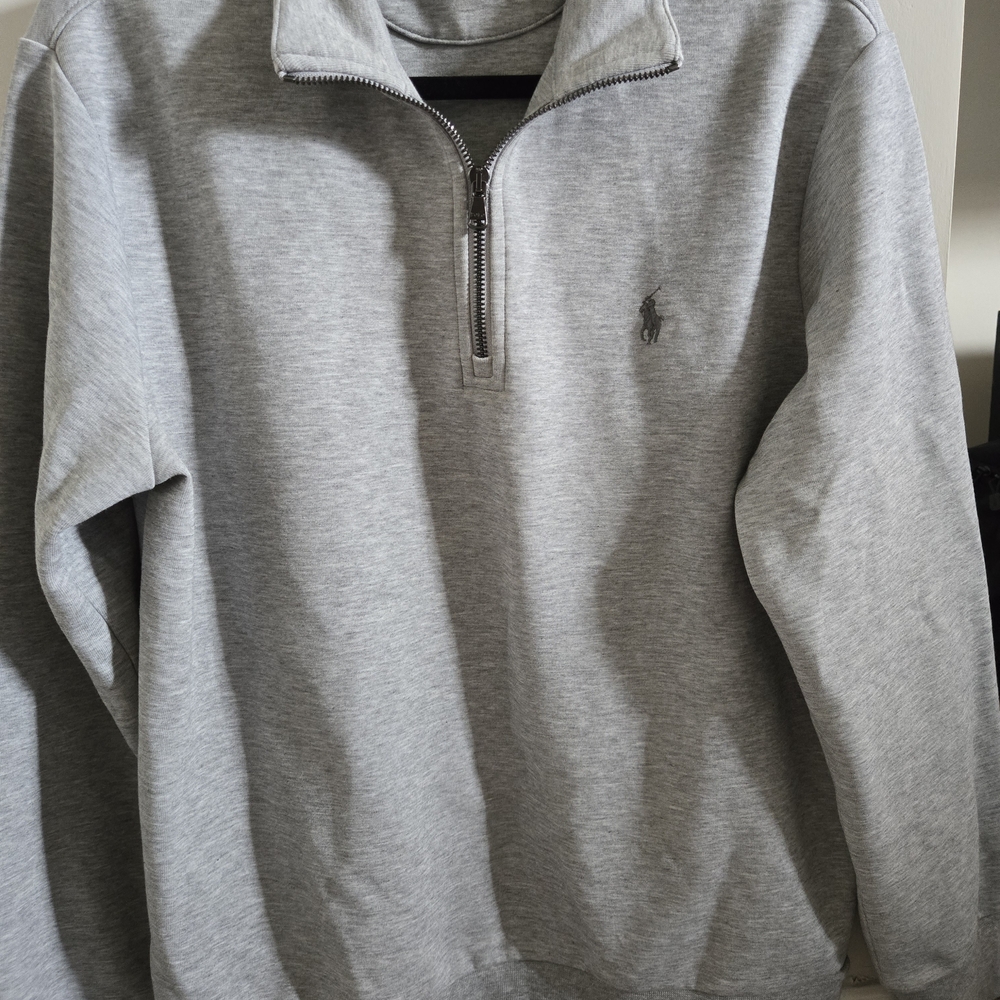 Gray Half-Zip Sweater